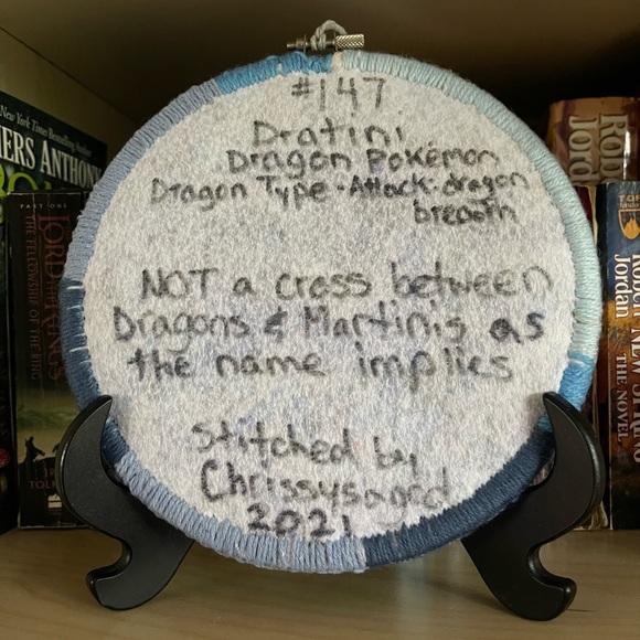 Pokemon Punch needle wall hanging - Dratini - Picture 2 of 3